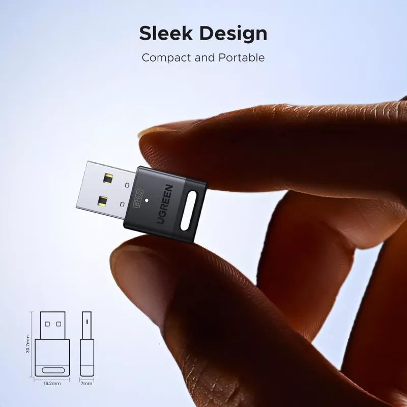 UGREEN Bluetooth 6.0 USB προσαρμογέας - Μαύρο