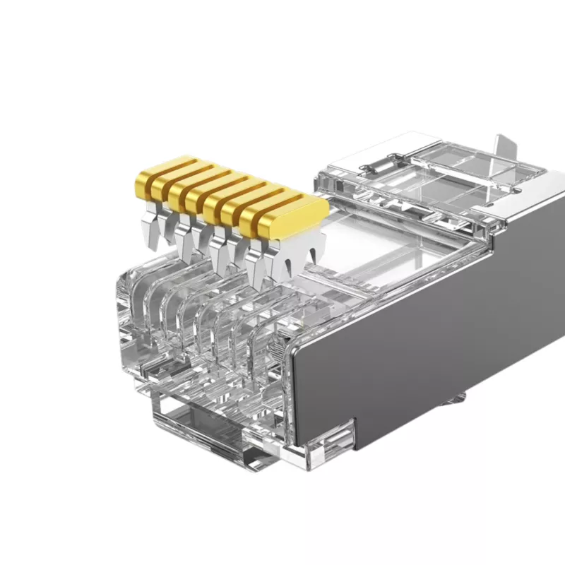 UGREEN Cat 7 θωρακισμένο βύσμα RJ45 Modular συσκευασία 10 τεμ.