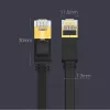 UGREEN καλώδιο δικτύου Ethernet Cat 7 STP 10m μαύρο επίπεδο RJ45 LAN 10 Gbps