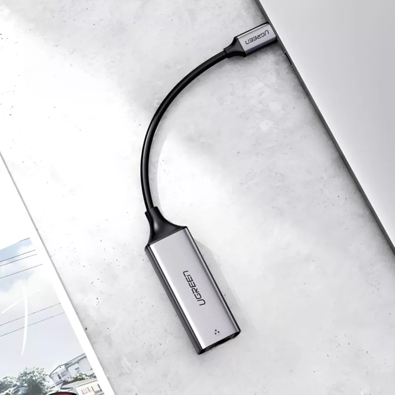 UGREEN CM199-50737 Προσαρμογέας Type-C σε Gigabit Ethernet - ασημί