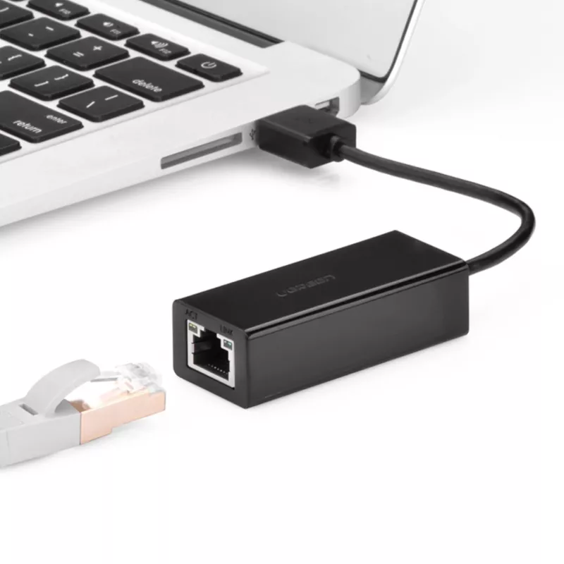 UGREEN CR110 USB 2.0 σε RJ45 Ethernet Adapter - Μαύρο