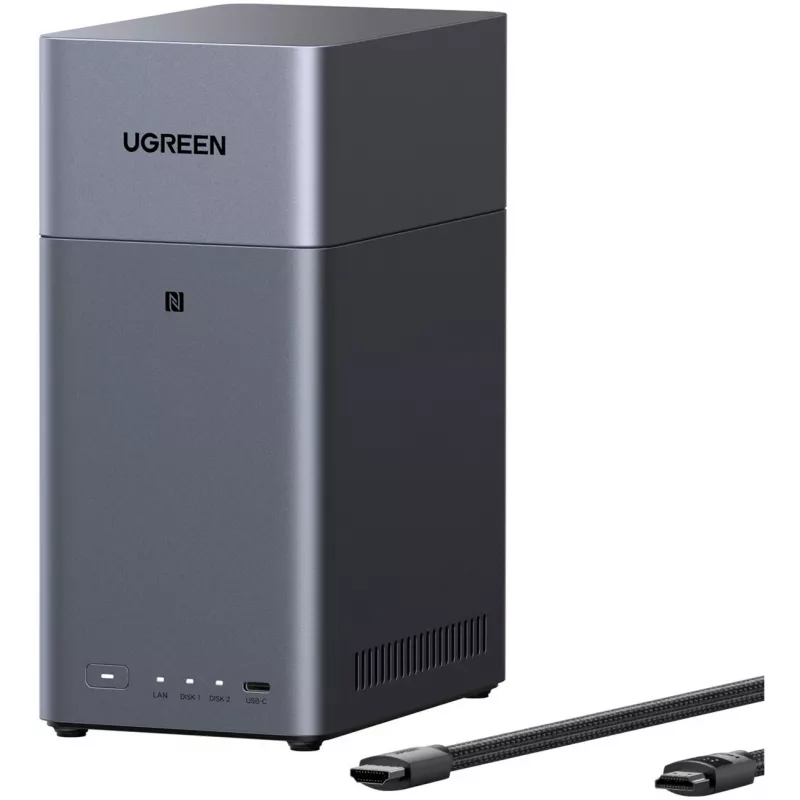 UGREEN DH2300 + 2x 6 TB Seagate IronWolf HDD Πακέτο (μαύρο)