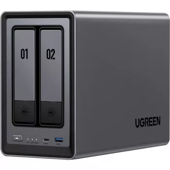 UGREEN DXP2800+ 2x Seagate IronWolf HDD Bundle - 2-Bay NAS με Intel Celeron N5105, 8GB DDR4, 2x 2,5GbE, με 2x 4TB HDDs