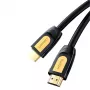 UGREEN HD101 Καλώδιο HDMI 2.0 4K 60Hz 1m Μαύρο-Κίτρινο