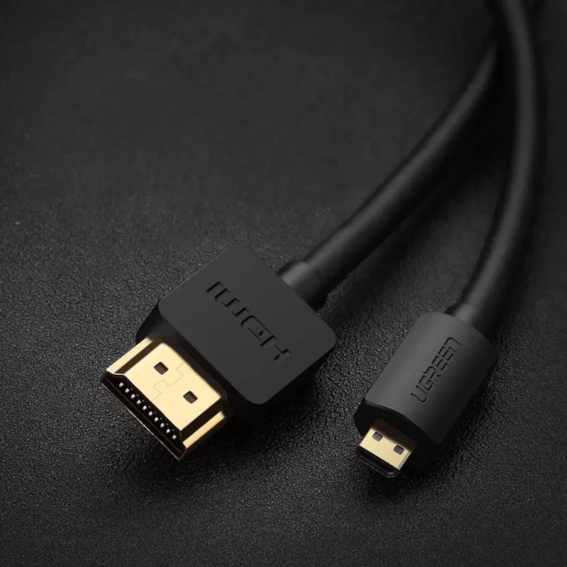 UGREEN HD127 Καλώδιο Micro-HDMI σε HDMI 4K 3D 1,5 m μαύρο