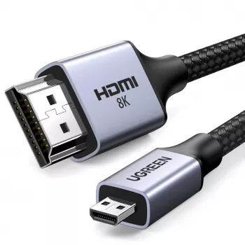 UGREEN HD164 Καλώδιο Micro HDMI σε HDMI 2.1 8K 1m Γκρι