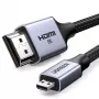 UGREEN HD164 Καλώδιο Micro HDMI σε HDMI 2.1 8K 2m Γκρι