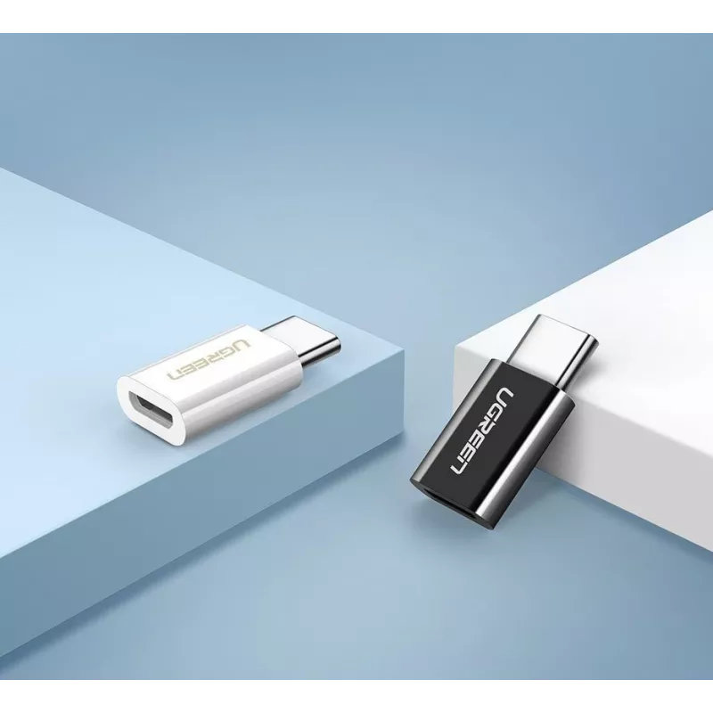 UGREEN Προσαρμογέας Micro USB σε USB-C Μαύρο (30391)