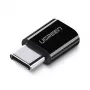 UGREEN Προσαρμογέας Micro USB σε USB-C Μαύρο (30391)