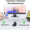UGREEN Κάθετο ποντίκι Multi-Mode Bluetooth και 2.4G Wireless – μαύρο