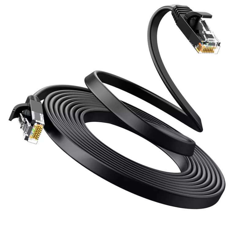 UGREEN NW102 Cat6 U/UTP Επίπεδο καλώδιο Ethernet 20m - Μαύρο