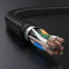 UGREEN NW150 Cat 7 Ethernet Καλώδιο 1m - Μαύρο