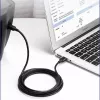 UGREEN US135 καλώδιο USB 2.0 A-B, επιχρυσωμένο, 2m, μαύρο