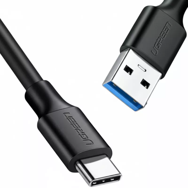 UGREEN US184 Καλώδιο USB-A σε USB-C 3.0 1,5 m μαύρο