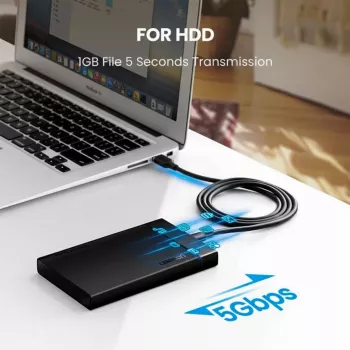 UGREEN US184 Καλώδιο USB-A σε USB-C 3.0, 2 m, Μαύρο