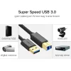 UGREEN US210 Καλώδιο USB 3.0 A σε B, 2m, μαύρο