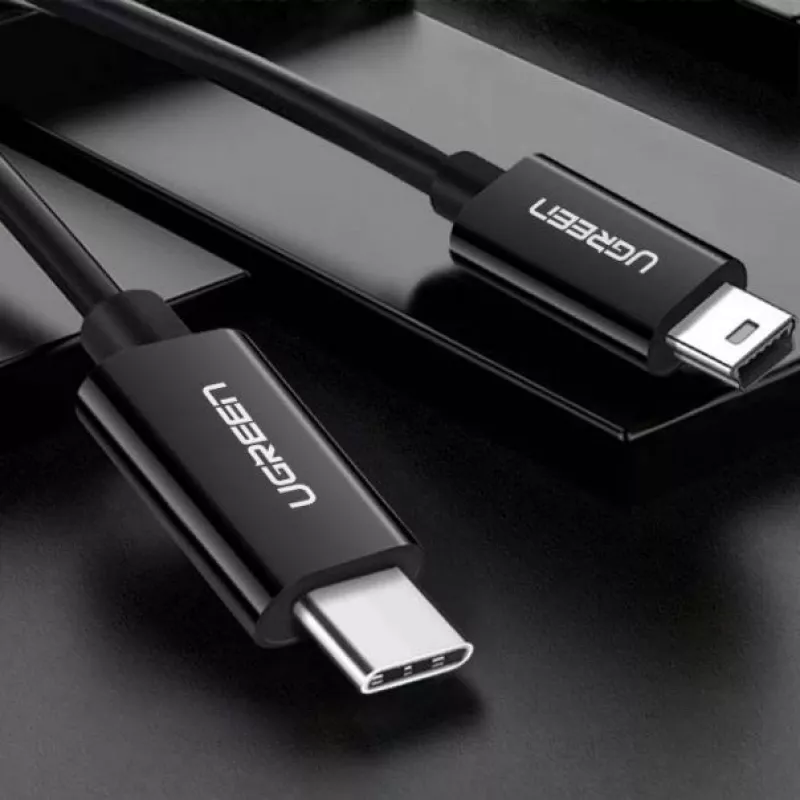 UGREEN US242 USB-C σε Mini USB Καλώδιο 1m Μαύρο