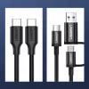 UGREEN US286 Καλώδιο USB-C σε USB-C 1m Μαύρο - PD QC 3A 480Mbps