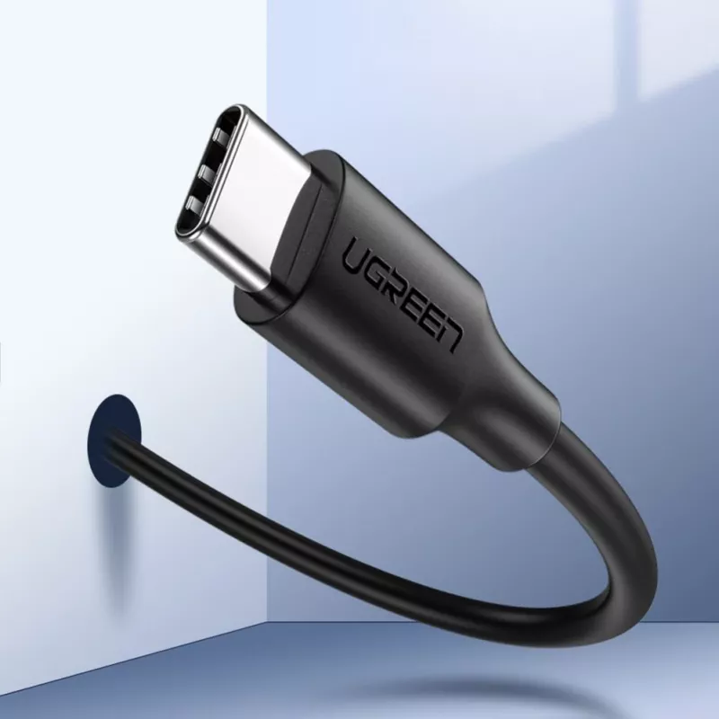 UGREEN US286 Καλώδιο USB-C σε USB-C 1m Μαύρο - PD QC 3A 480Mbps