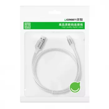 UGREEN US288 USB-A σε USB-C καλώδιο QC 3.0 3A 1m λευκό