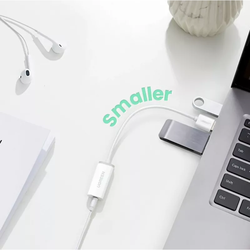 UGREEN US288 USB-A σε USB-C καλώδιο QC 3.0 3A 1m λευκό