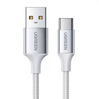 UGREEN US288 USB-A σε USB-C καλώδιο QC 3.0 3A 1m λευκό