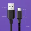 UGREEN US289 καλώδιο Micro USB / USB-A 0,25m - μαύρο