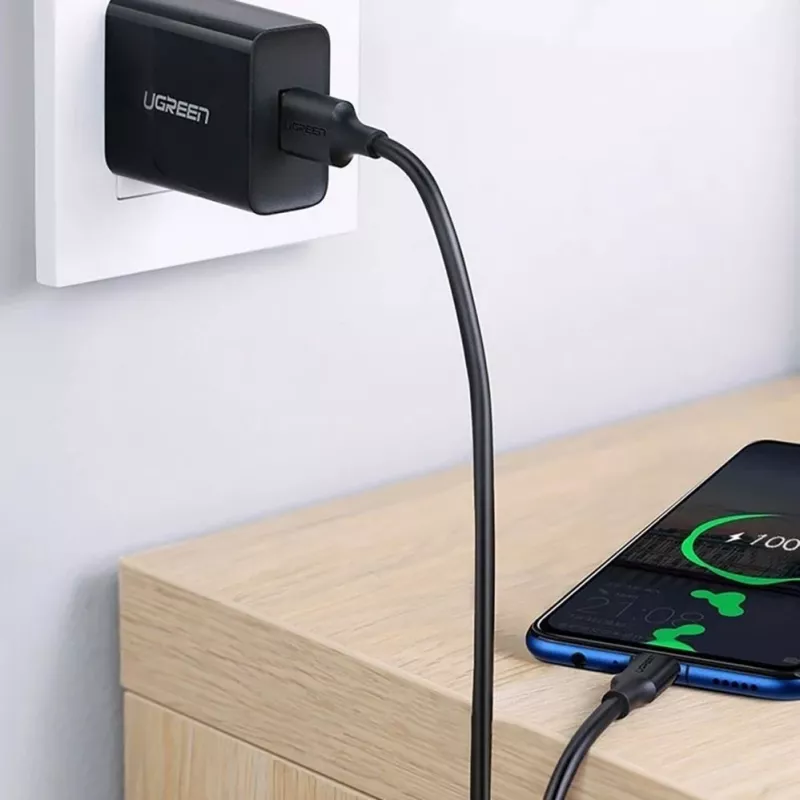 UGREEN US289 καλώδιο Micro USB / USB-A 0,25m - μαύρο