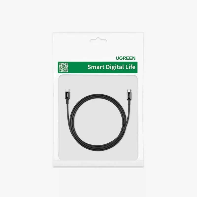 UGREEN US300 Καλώδιο USB-C σε USB-C 480Mbps 5A 1m Μαύρο