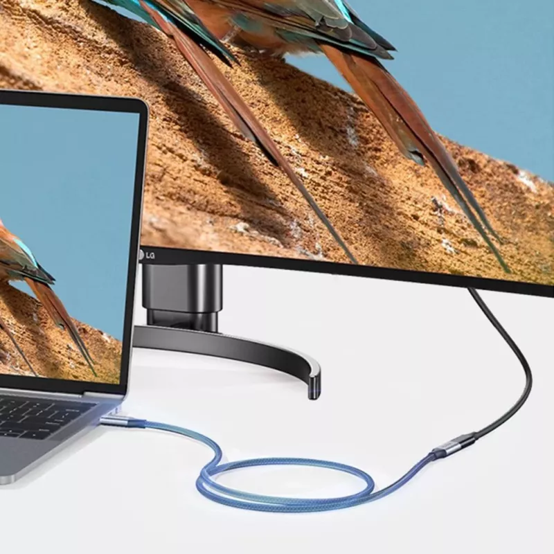 UGREEN US372 USB-C σε USB-C καλώδιο 100W 5A 10Gbps 0,5m γκρι