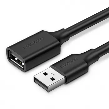UGREEN Καλώδιο Επέκτασης USB 2.0 5m Μαύρο (US103)