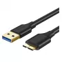 UGREEN USB 3.0 A σε Micro B καλώδιο SuperSpeed 0,5 m μαύρο