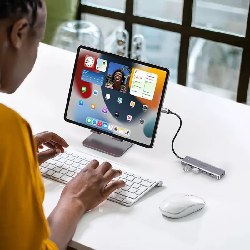 UGREEN USB 3.0 Hub 4-Port με Καλώδιο 1m - Μαύρο (CM219)