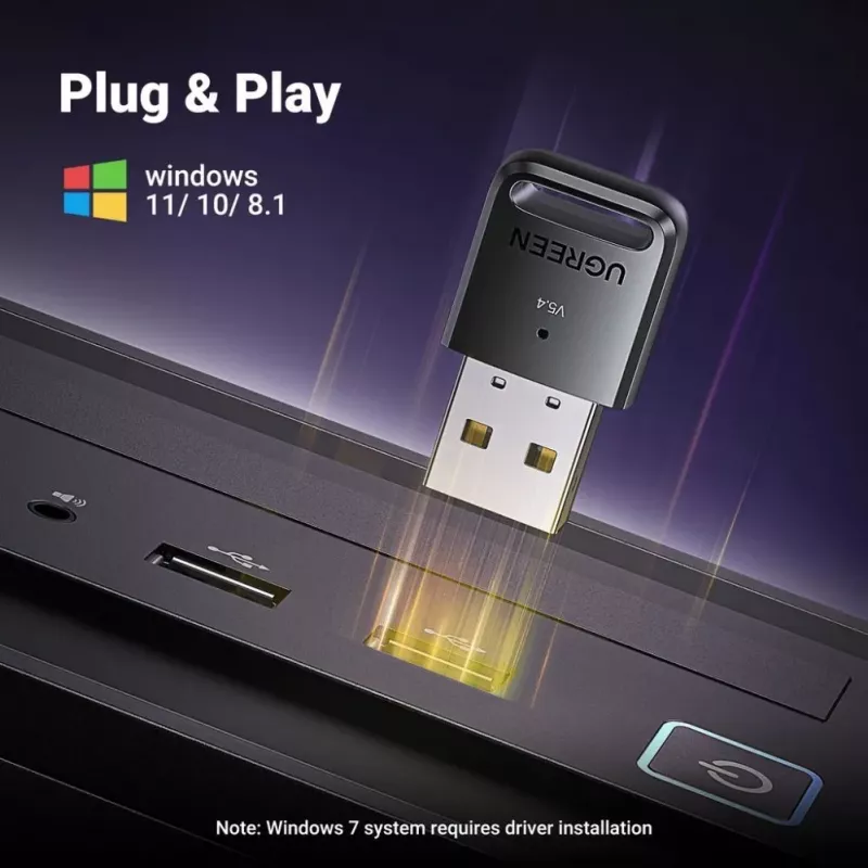 UGREEN USB Bluetooth 5.4 πομποδέκτης - CM748 μαύρο