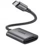 UGREEN USB-C Αναγνώστης καρτών - Space Gray, SD & Micro SD, 5 Gbit/s