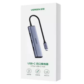 UGREEN USB-C Hub 4-Port USB 3.2 Gen 1 Ασημί