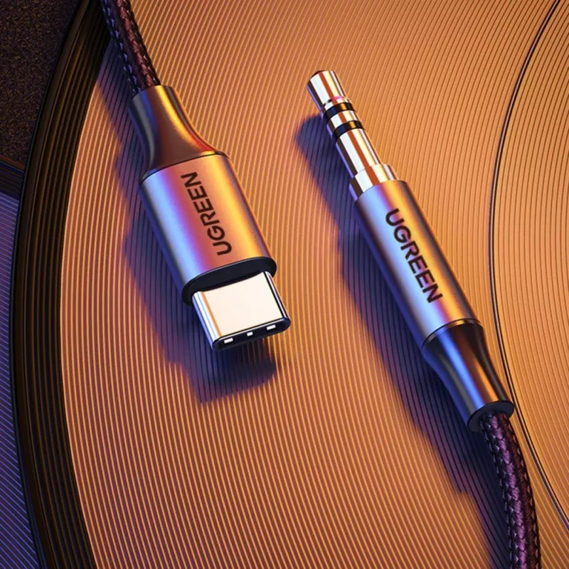 UGREEN Καλώδιο USB-C σε 3,5 mm 1 m γκρι (AV143)