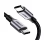 UGREEN Καλώδιο φόρτισης USB-C σε USB-C 100W πλεκτό νάιλον 2m μαύρο