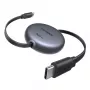 UGREEN USB-C σε USB-C PD 100W ανασυρόμενο καλώδιο ταχείας φόρτισης 1m μαύρο