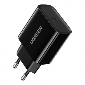 UGREEN Φορτιστής Τοίχου USB Type-C 20W Power Delivery Μαύρο (10191)