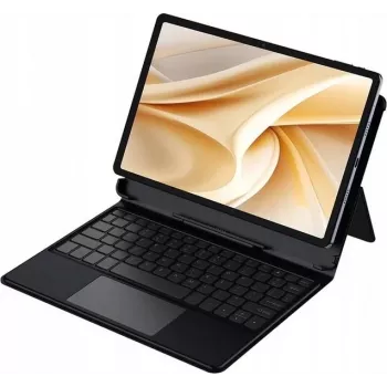 Ulefone Tab A11 Pro θήκη με πληκτρολόγιο και touchpad, QWERTY, Pogo-Pin, Μαύρο