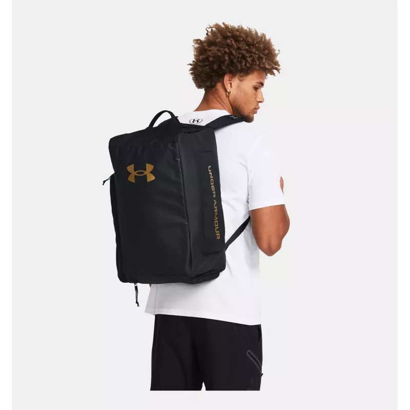 Under Armour Contain Duo Small BP Duffle - Μαύρο/Μεταλλικό Χρυσό