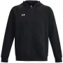 Under Armour ανδρικό φούτερ με κουκούλα Rival Fleece Full-Zip μαύρο