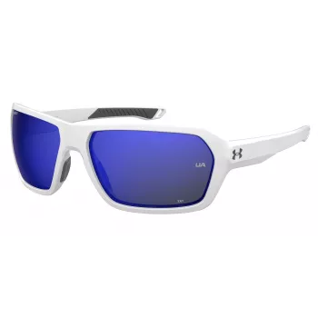 Under Armour UARECON6HTG47 ανδρικό γυαλί ηλίου - ορθογώνιο, Wrap-Around, πράσινοι φακοί, σκελετός Havana