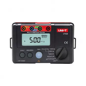 UNI-T UT526 Πολυλειτουργικό Όργανο Μέτρησης για Ηλεκτρολόγους - Έλεγχος Μόνωσης, RCD, Βρόχου/PFC/PSC, Τάσης και Συνέχειας
