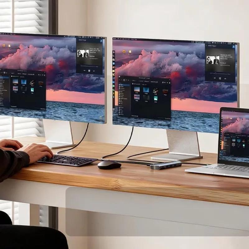 Unitek Hub USB 3.0 4 Θυρών με καλώδιο 30cm, Γκρι