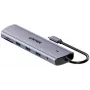 Unitek Hub USB 3.0 4 Θυρών με καλώδιο 30cm, Γκρι