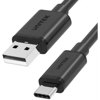 UNITEK Καλώδιο USB-A σε USB-C 2.0 480 Mbps 1 m Μαύρο