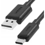 UNITEK Καλώδιο USB-A σε USB-C 2.0 480 Mbps 1 m Μαύρο