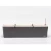 URBALIVE BERBERIS Αυτοποτιζόμενη ορθογώνια γλάστρα 80 x 20 cm, Γκρι